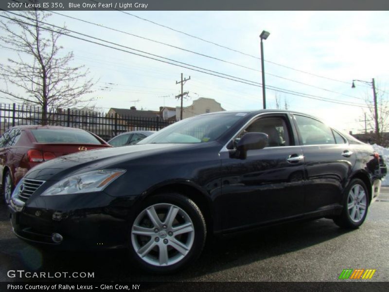 Blue Onyx Pearl / Light Gray 2007 Lexus ES 350