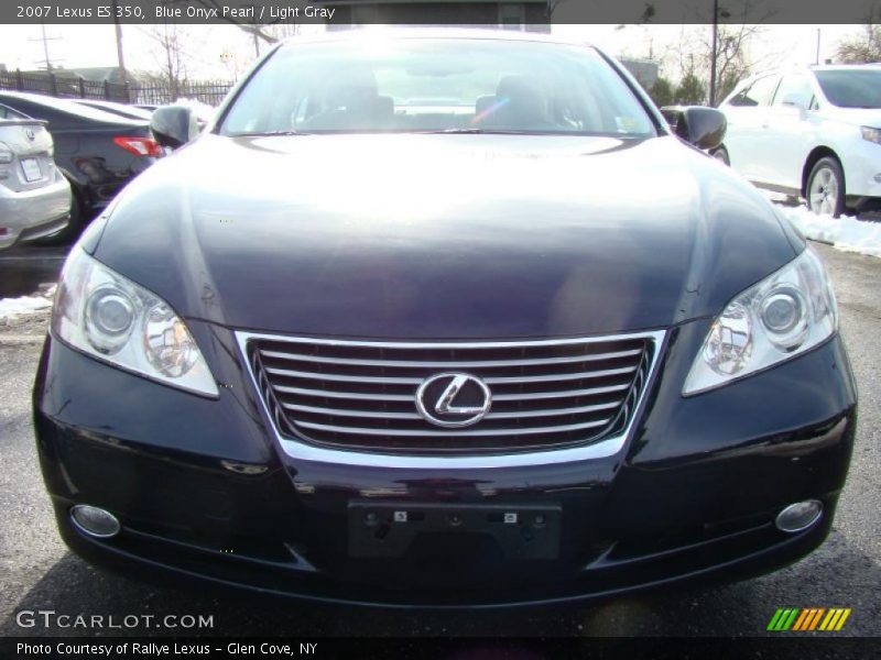Blue Onyx Pearl / Light Gray 2007 Lexus ES 350