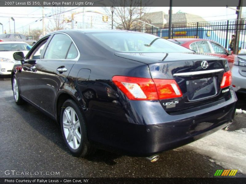 Blue Onyx Pearl / Light Gray 2007 Lexus ES 350