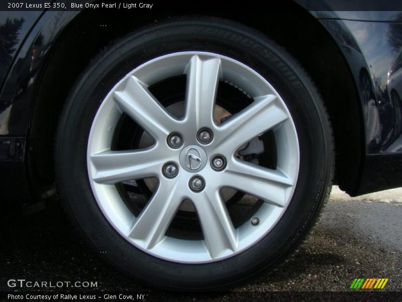 Blue Onyx Pearl / Light Gray 2007 Lexus ES 350