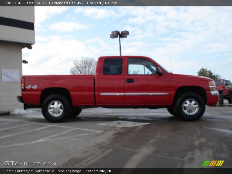 Fire Red / Neutral 2003 GMC Sierra 1500 SLT Extended Cab 4x4