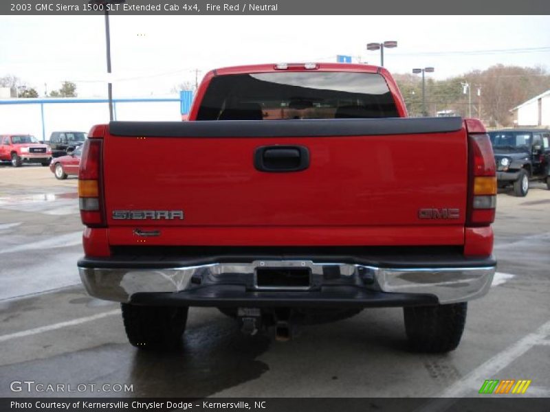 Fire Red / Neutral 2003 GMC Sierra 1500 SLT Extended Cab 4x4