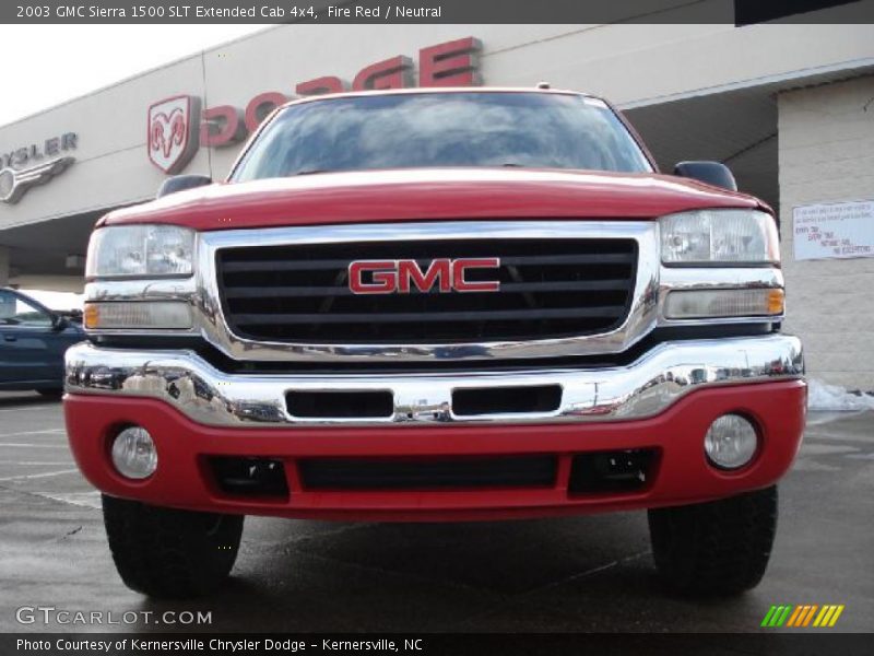 Fire Red / Neutral 2003 GMC Sierra 1500 SLT Extended Cab 4x4