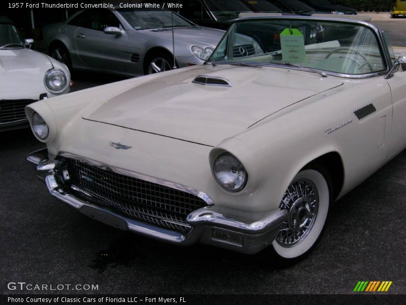 Colonial White / White 1957 Ford Thunderbird Convertible