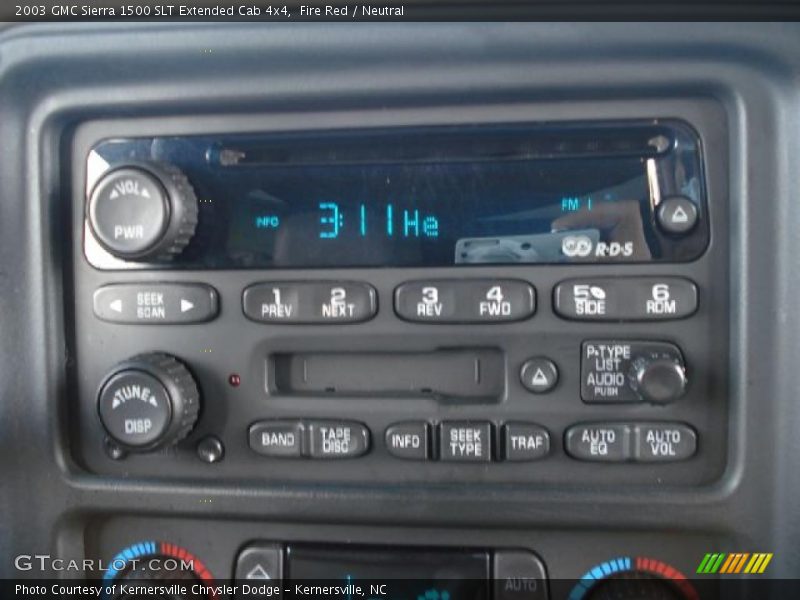 Fire Red / Neutral 2003 GMC Sierra 1500 SLT Extended Cab 4x4