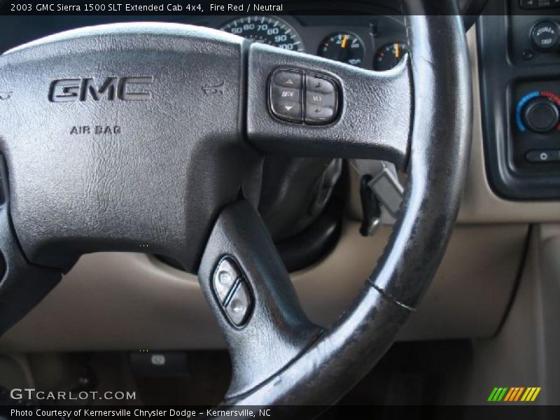 Fire Red / Neutral 2003 GMC Sierra 1500 SLT Extended Cab 4x4