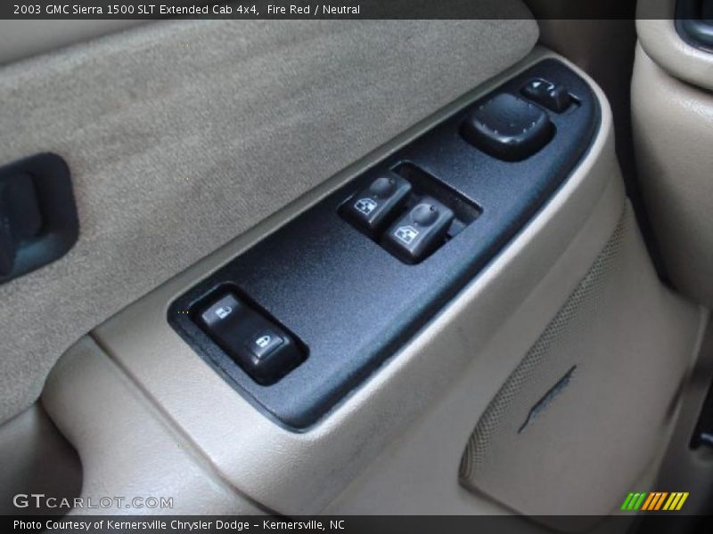 Fire Red / Neutral 2003 GMC Sierra 1500 SLT Extended Cab 4x4