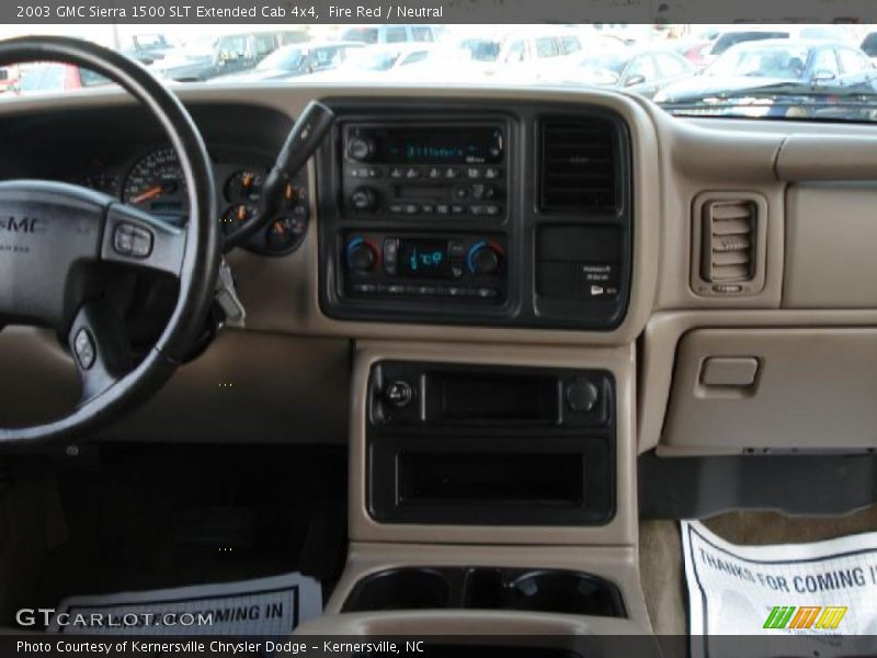 Fire Red / Neutral 2003 GMC Sierra 1500 SLT Extended Cab 4x4