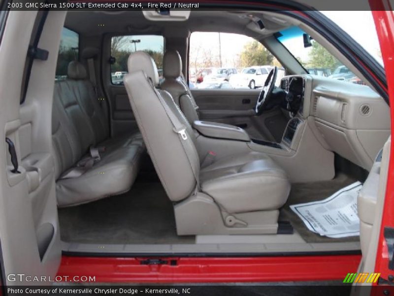 Fire Red / Neutral 2003 GMC Sierra 1500 SLT Extended Cab 4x4