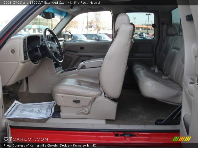 Fire Red / Neutral 2003 GMC Sierra 1500 SLT Extended Cab 4x4