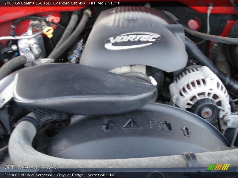 Fire Red / Neutral 2003 GMC Sierra 1500 SLT Extended Cab 4x4