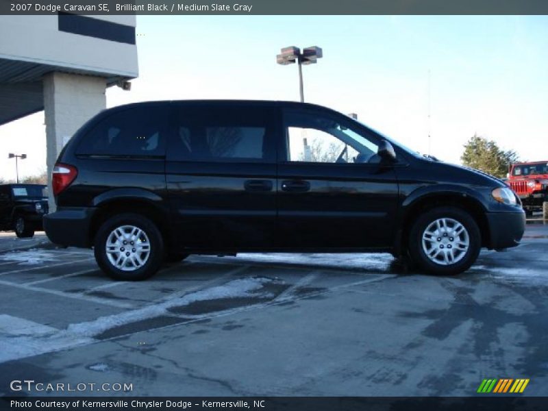 Brilliant Black / Medium Slate Gray 2007 Dodge Caravan SE