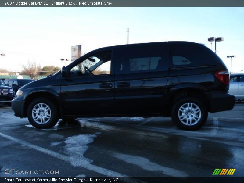 Brilliant Black / Medium Slate Gray 2007 Dodge Caravan SE