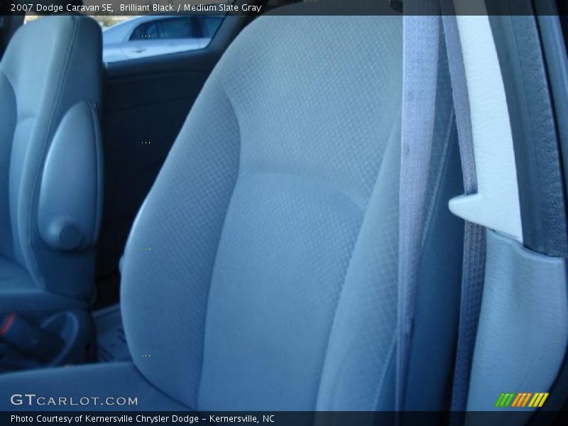 Brilliant Black / Medium Slate Gray 2007 Dodge Caravan SE