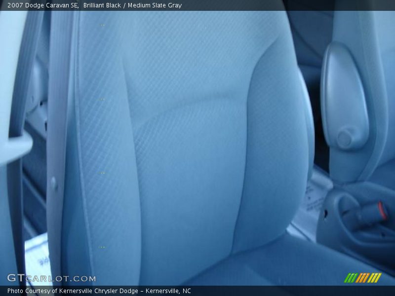 Brilliant Black / Medium Slate Gray 2007 Dodge Caravan SE