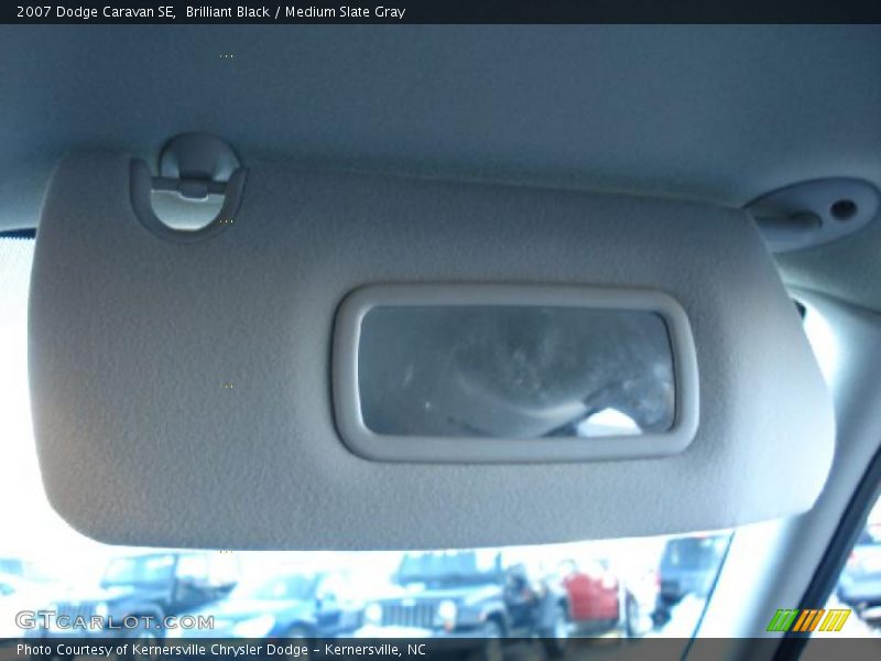 Brilliant Black / Medium Slate Gray 2007 Dodge Caravan SE