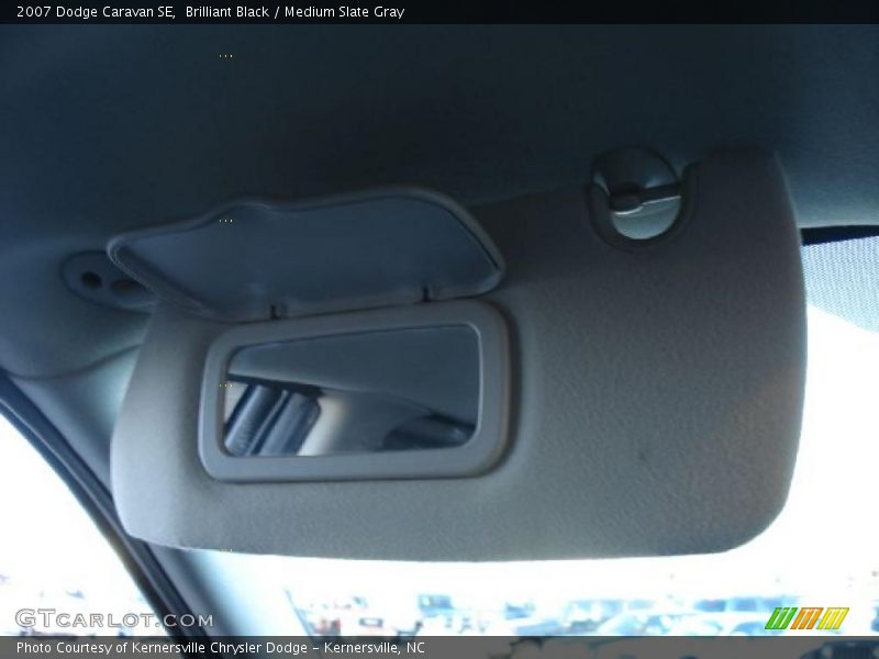 Brilliant Black / Medium Slate Gray 2007 Dodge Caravan SE