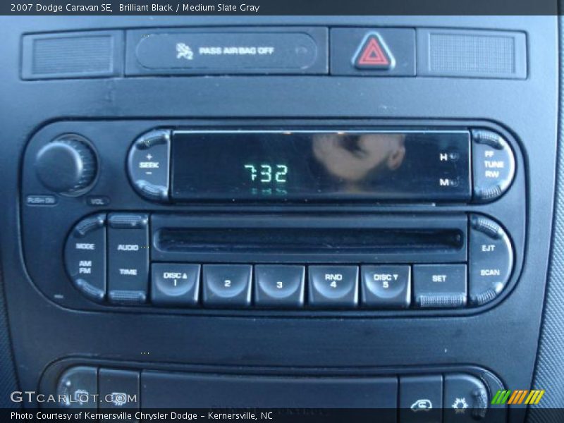 Brilliant Black / Medium Slate Gray 2007 Dodge Caravan SE
