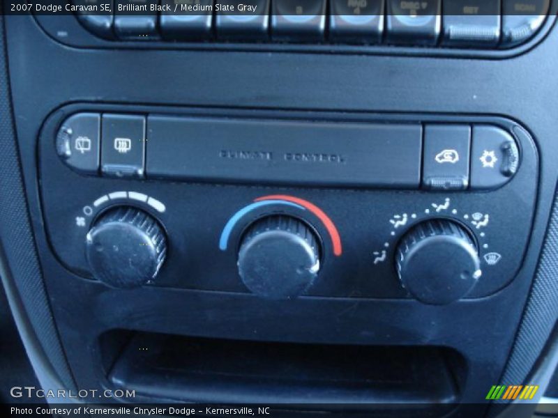 Brilliant Black / Medium Slate Gray 2007 Dodge Caravan SE