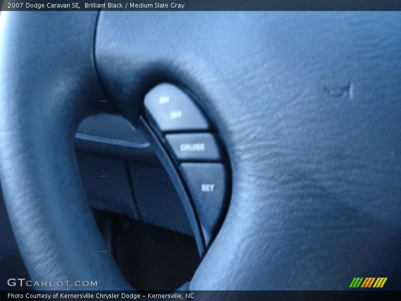 Brilliant Black / Medium Slate Gray 2007 Dodge Caravan SE