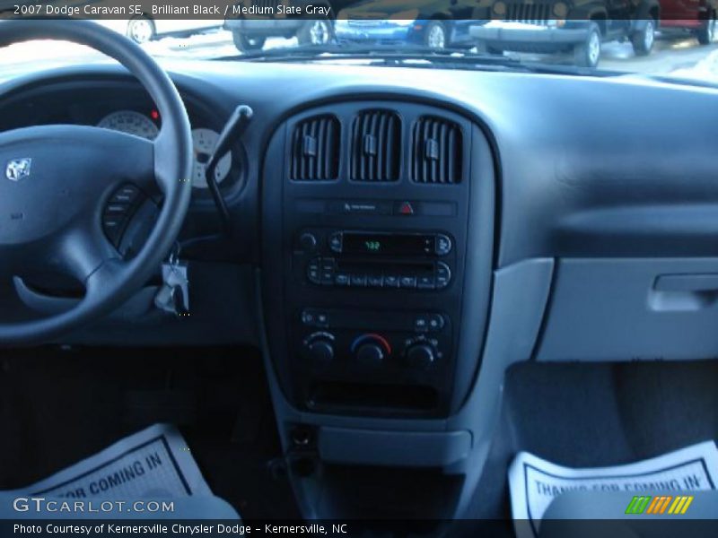 Brilliant Black / Medium Slate Gray 2007 Dodge Caravan SE