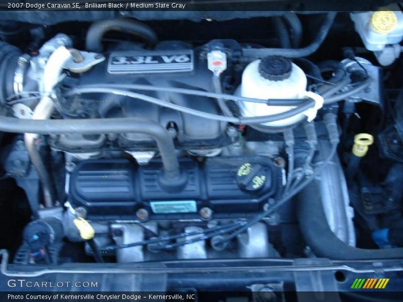 Brilliant Black / Medium Slate Gray 2007 Dodge Caravan SE