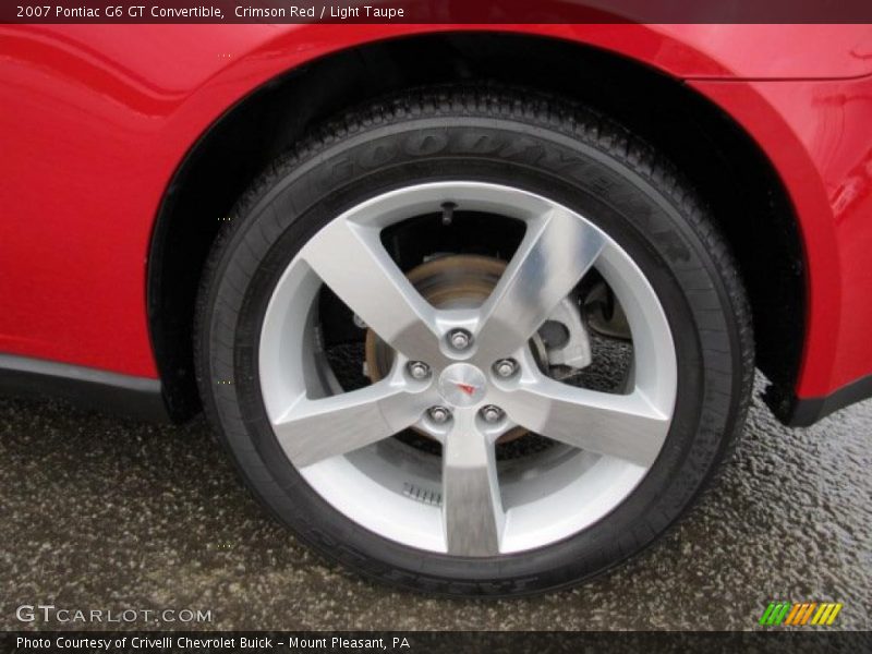 Crimson Red / Light Taupe 2007 Pontiac G6 GT Convertible