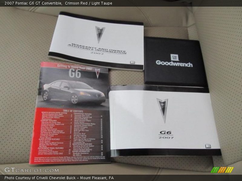 Crimson Red / Light Taupe 2007 Pontiac G6 GT Convertible
