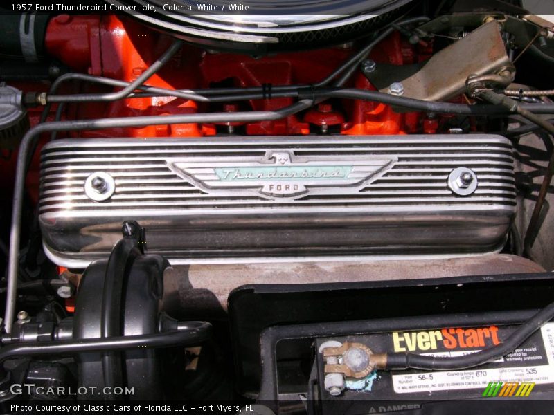 Colonial White / White 1957 Ford Thunderbird Convertible