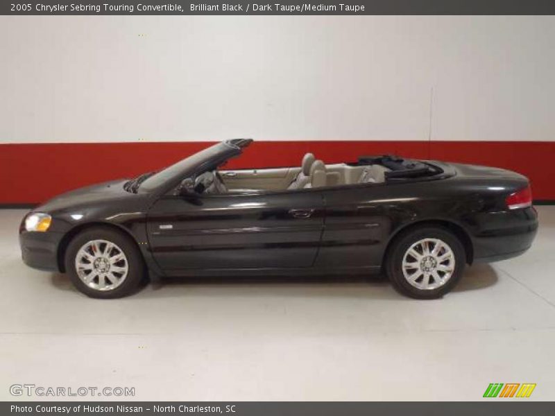 Brilliant Black / Dark Taupe/Medium Taupe 2005 Chrysler Sebring Touring Convertible