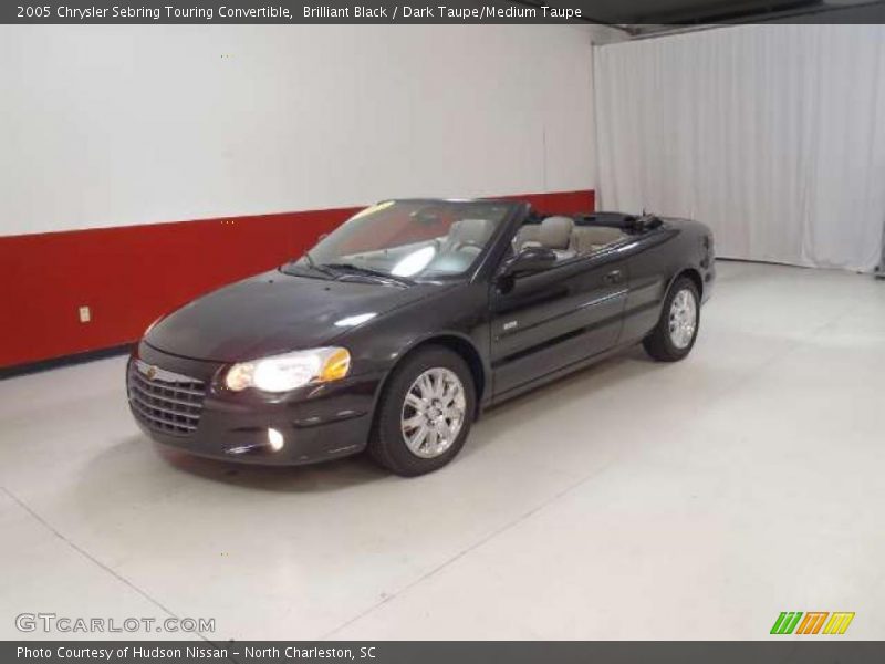 Brilliant Black / Dark Taupe/Medium Taupe 2005 Chrysler Sebring Touring Convertible