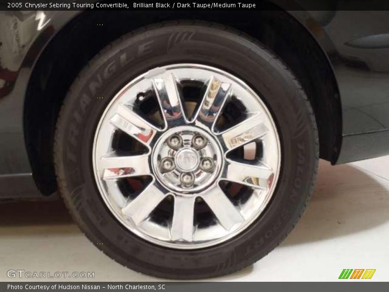 Brilliant Black / Dark Taupe/Medium Taupe 2005 Chrysler Sebring Touring Convertible