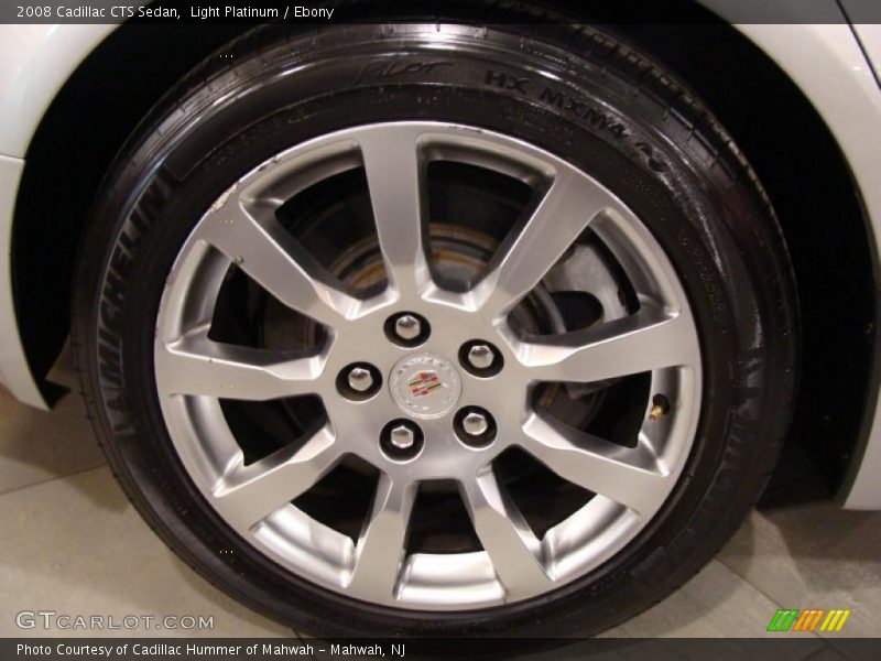 Light Platinum / Ebony 2008 Cadillac CTS Sedan