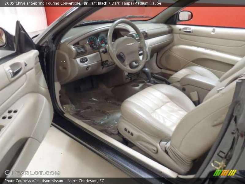 Brilliant Black / Dark Taupe/Medium Taupe 2005 Chrysler Sebring Touring Convertible