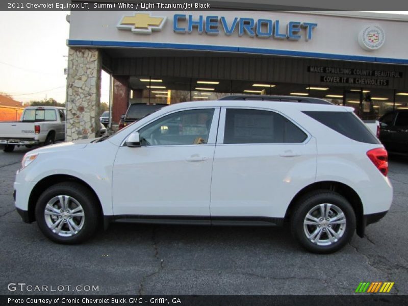Summit White / Light Titanium/Jet Black 2011 Chevrolet Equinox LT