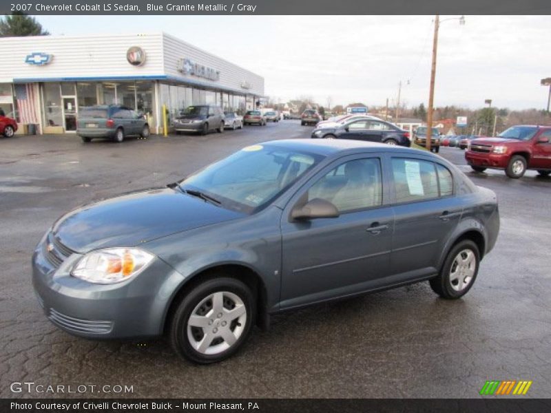Blue Granite Metallic / Gray 2007 Chevrolet Cobalt LS Sedan