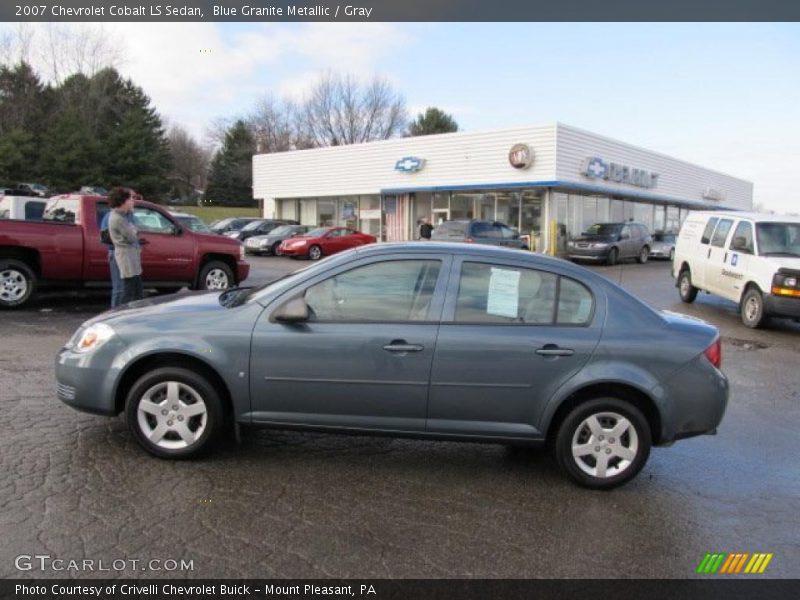 Blue Granite Metallic / Gray 2007 Chevrolet Cobalt LS Sedan