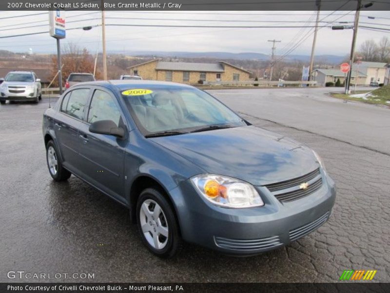 Blue Granite Metallic / Gray 2007 Chevrolet Cobalt LS Sedan