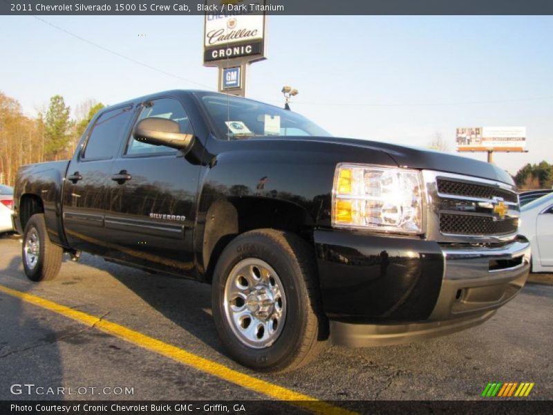 Black / Dark Titanium 2011 Chevrolet Silverado 1500 LS Crew Cab