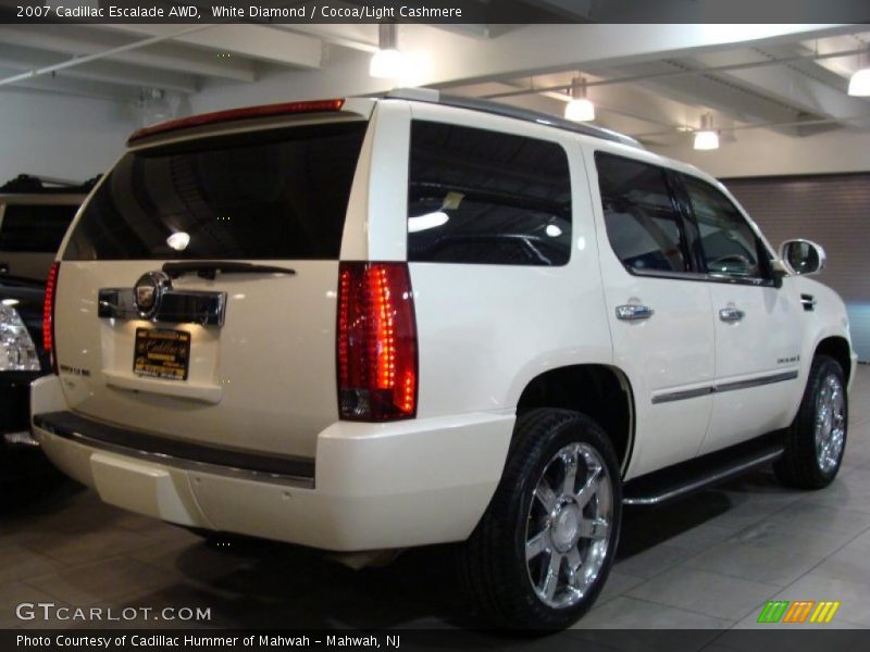 White Diamond / Cocoa/Light Cashmere 2007 Cadillac Escalade AWD