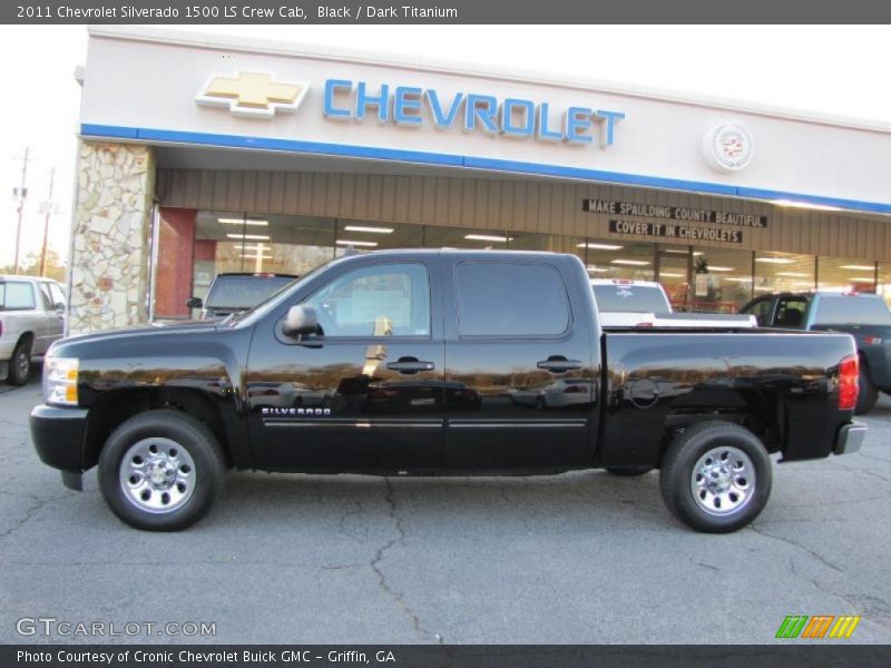Black / Dark Titanium 2011 Chevrolet Silverado 1500 LS Crew Cab