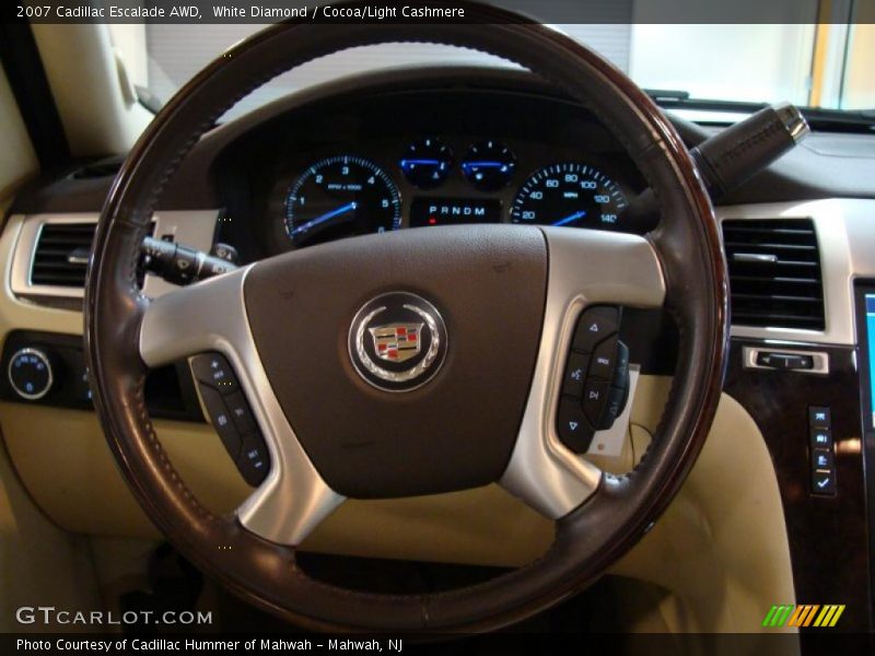 White Diamond / Cocoa/Light Cashmere 2007 Cadillac Escalade AWD