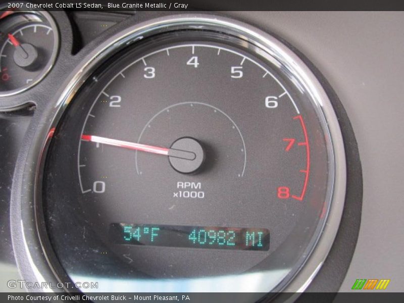 Blue Granite Metallic / Gray 2007 Chevrolet Cobalt LS Sedan