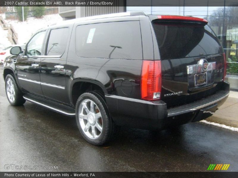 Black Raven / Ebony/Ebony 2007 Cadillac Escalade ESV AWD
