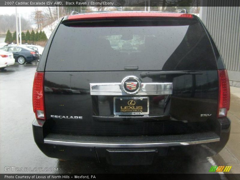 Black Raven / Ebony/Ebony 2007 Cadillac Escalade ESV AWD
