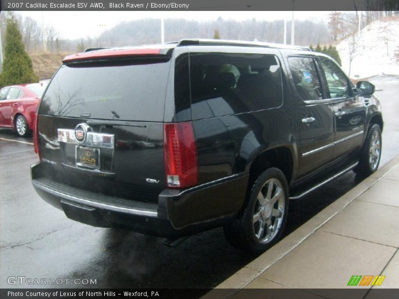 Black Raven / Ebony/Ebony 2007 Cadillac Escalade ESV AWD