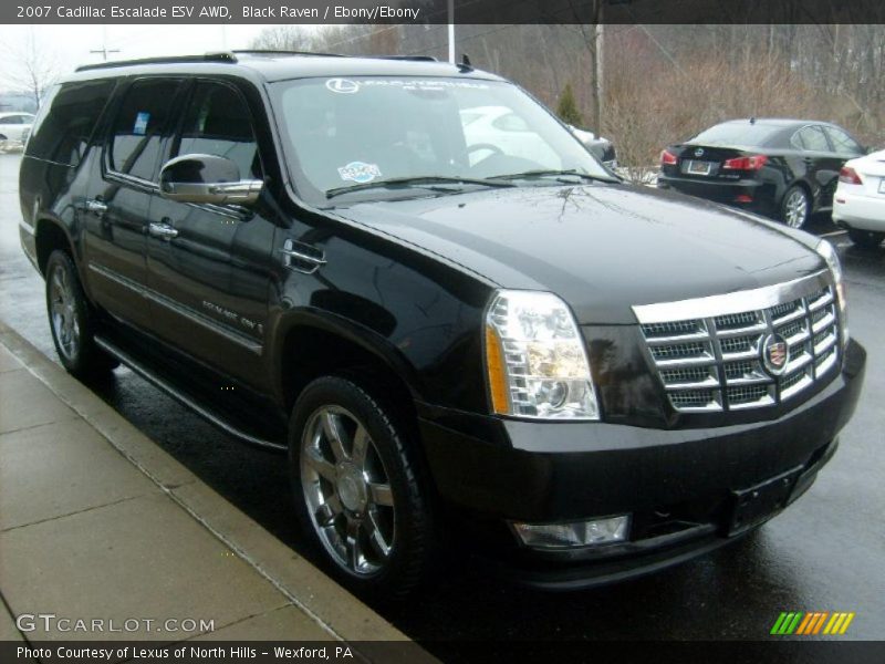 Black Raven / Ebony/Ebony 2007 Cadillac Escalade ESV AWD