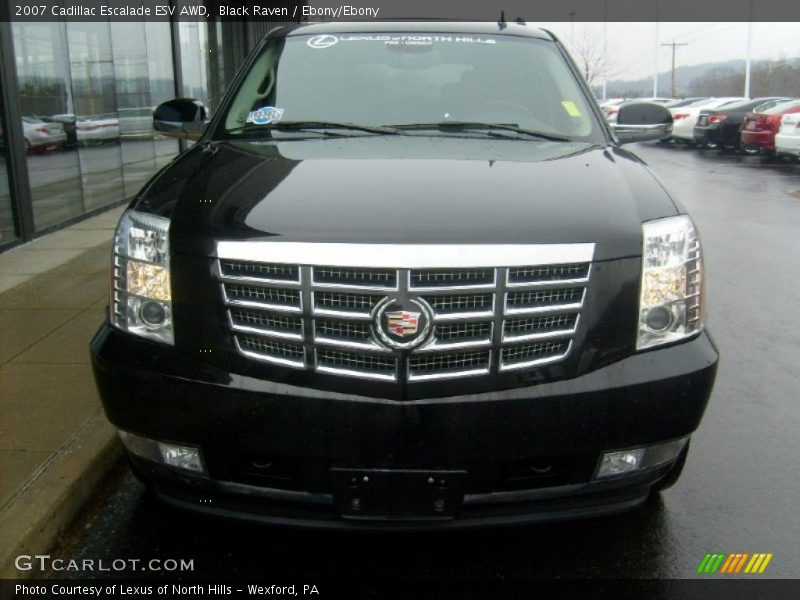 Black Raven / Ebony/Ebony 2007 Cadillac Escalade ESV AWD