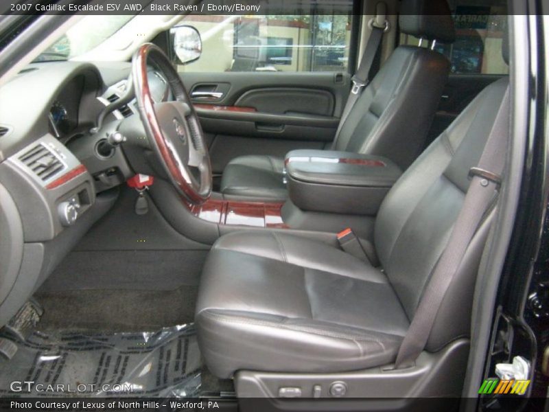Black Raven / Ebony/Ebony 2007 Cadillac Escalade ESV AWD