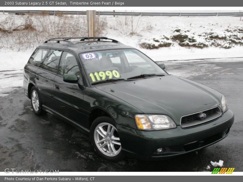 Timberline Green Pearl / Beige 2003 Subaru Legacy 2.5 GT Sedan